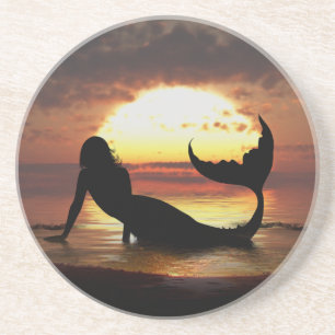 En Grès Dessous de verre de sirène d'existence