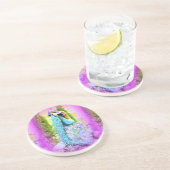 En Grès dessous de verre de sirène rêveur (Côté)