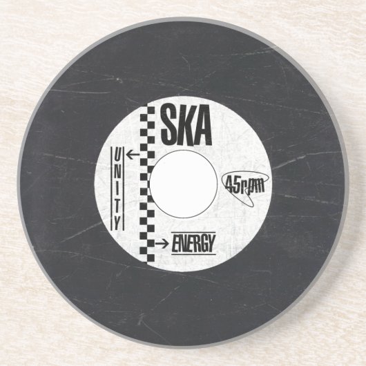 En Grès Dessous de verre de Ska - disque de Ska (Devant)