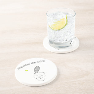 En Grès Dessous de verre de smash de tennis