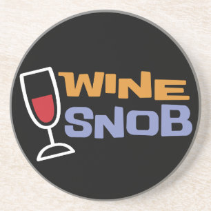 En Grès Dessous de verre de snob de vin