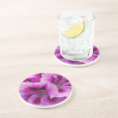En Grès Dessous de verre de soin de géranium (Côté)