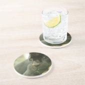 En Grès Dessous de verre de sommeil de panthère (Côté)