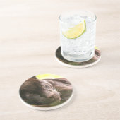 En Grès Dessous de verre de sommeil de panthère noire (Côté)