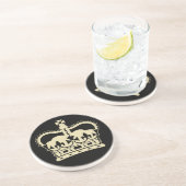 En Grès Dessous de verre de souvenir de jubilé de diamant (Côté)