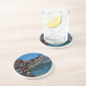 En Grès Dessous de verre de souvenirs de Vancouver Totem P (Côté)