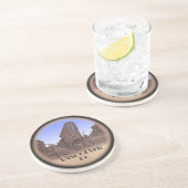 En Grès Dessous de verre de souvenirs de Vancouver Totem P (Côté)
