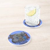 En Grès Dessous de verre de souvenirs de Vancouver Totem P (Côté)