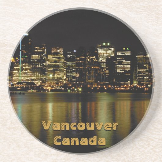 En Grès Dessous de verre de souvenirs Vancouver (Devant)