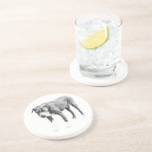 En Grès Dessous de verre de table de puces ombragées (Côté)