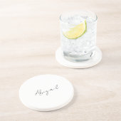 En Grès Dessous de verre de table de vacances personnalisé (Côté)