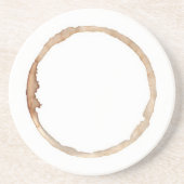 En Grès Dessous de verre de tache de café (Devant)