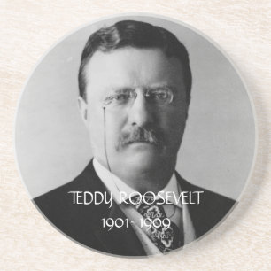 En Grès Dessous de verre de Teddy Roosevelt