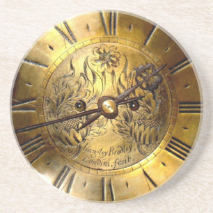 En Grès Dessous de verre de temps de partie
