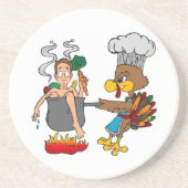 En Grès Dessous de verre de thanksgiving (Devant)