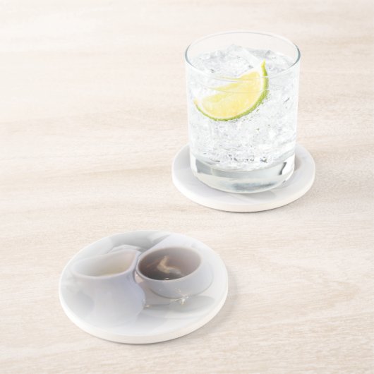 En Grès Dessous de verre de thé de Londres (Côté)