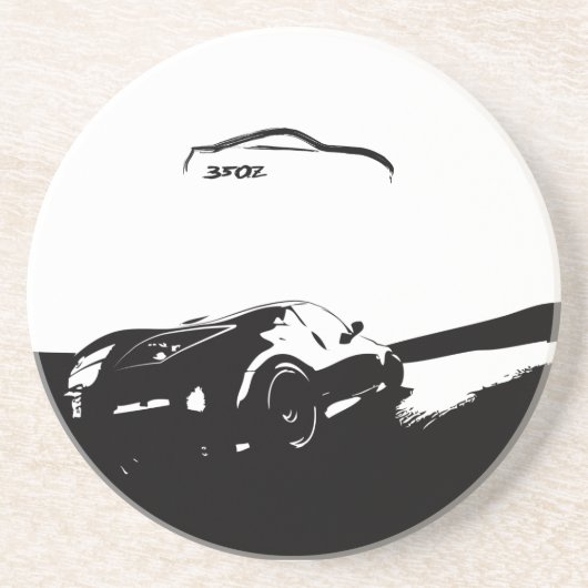 En Grès Dessous de verre de tir de roulement de Nissan (Devant)