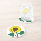 En Grès Dessous de verre de tournesol (Côté)