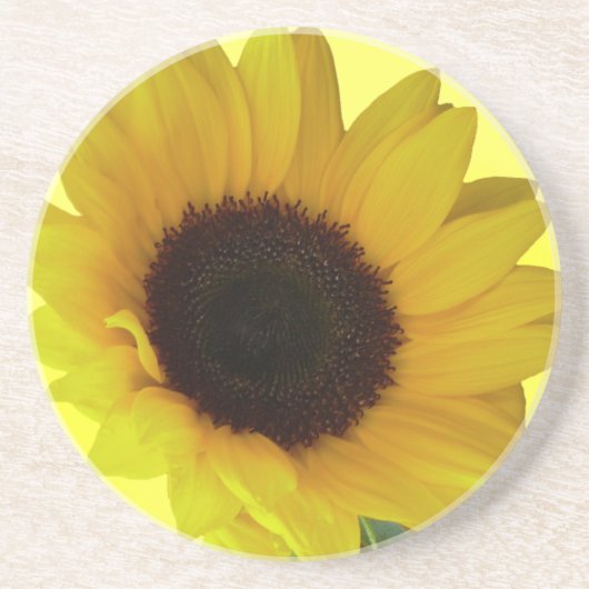 En Grès Dessous de verre de tournesol Dons joyeux de fleur (Devant)