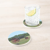 En Grès Dessous de verre de tracteur agricole (Côté)