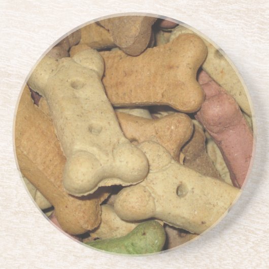 En Grès Dessous de verre de traitement des chiens (Devant)