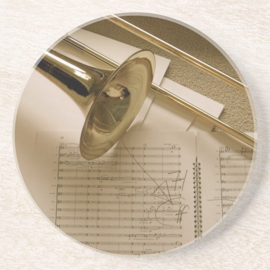 En Grès Dessous de verre de trombone (Devant)