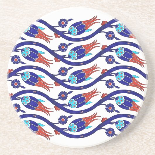 En Grès dessous de verre de tulipe turc (Devant)