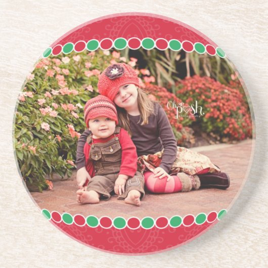 En Grès Dessous de verre de vacances photo (Devant)