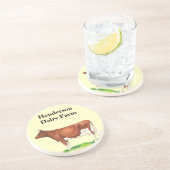 En Grès Dessous de verre de vache de ferme laitière (Côté)