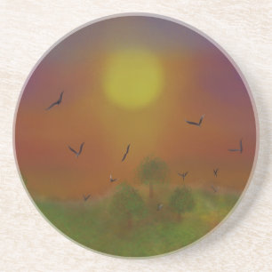 En Grès dessous de verre de vol