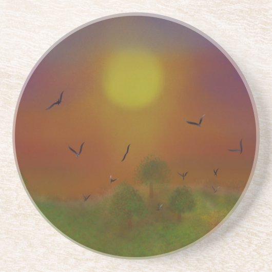 En Grès dessous de verre de vol (Devant)