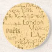 En Grès Dessous de verre de voyage (Devant)