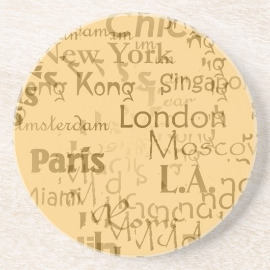 En Grès Dessous de verre de voyage (Devant)