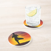 En Grès Dessous de verre de Yoga Sandstone (Côté)