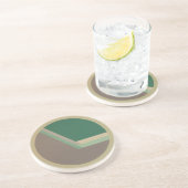 En Grès Dessous de verre DecoSphere (menthe) (Côté)
