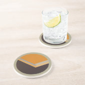 En Grès Dessous de verre DecoSphere (tangerine) (Côté)