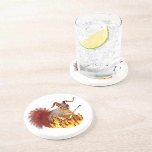 En Grès Dessous de verre d'écureuil de Krampus (Côté)