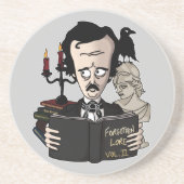 En Grès Dessous de verre d'Edgar Allan Poe (Devant)