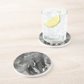 En Grès Dessous de verre d'éléphant et de veau (Côté)