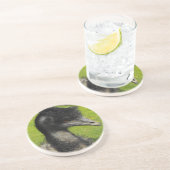En Grès Dessous de verre d'émeu (Côté)