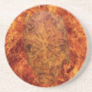 En Grès Dessous de verre Demon Fire
