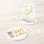 En Grès Dessous de verre d'enterrement de vie de jeune (Côté)