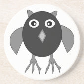 En Grès Dessous de verre déplaisants de la Chouette d'Hall (Devant)