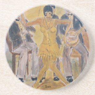 En Grès Dessous de verre des Années folles/Sarr