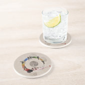 En Grès Dessous de verre des arts martiaux (Côté)