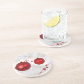 En Grès Dessous de verre des Baubles de Noël (Côté)