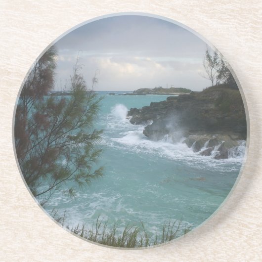 En Grès Dessous de verre des Bermudes (Devant)