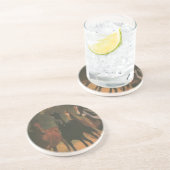 En Grès Dessous de verre des Chevaux sauvages (Côté)