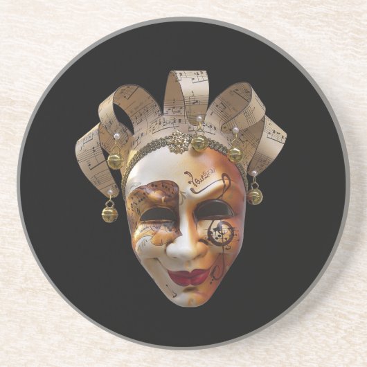 En Grès Dessous de verre des masques vénitiens (Devant)