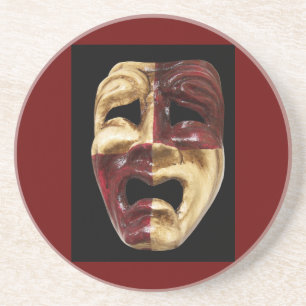 En Grès Dessous de verre des masques vénitiens